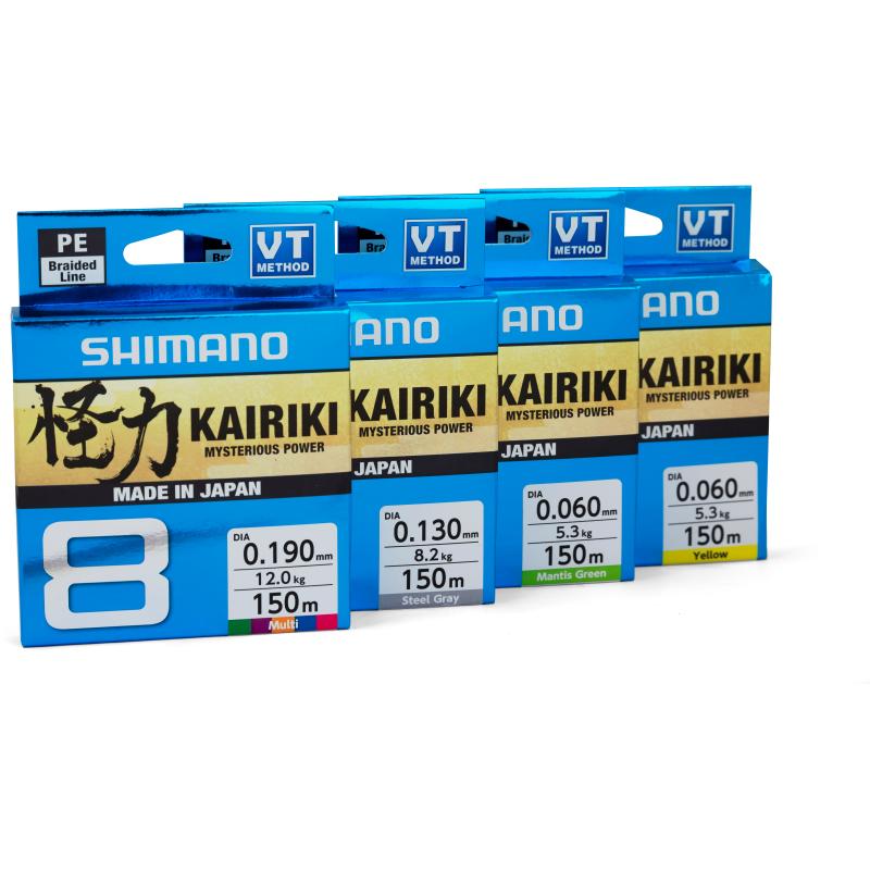 Shimano Kairiki 4 150M staalgrijs 0,100 mm / 6,8 kg