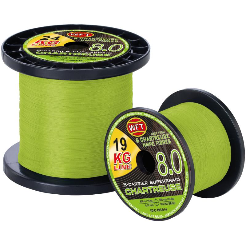 WFT KG 8.0 chartreuse 600m 19KG 0,14mm