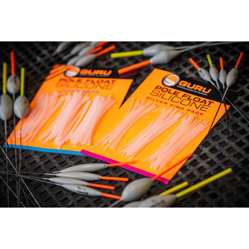Guru Pole Float Silicone Silvers