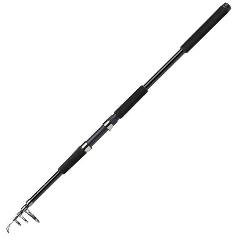 Pied Telescopique Support Canne à Pêche Télescopique - 2 Sections, 4 Pieds Réglables, Rangement 8 Cannes, Noir/Vert Support Réglable Canne