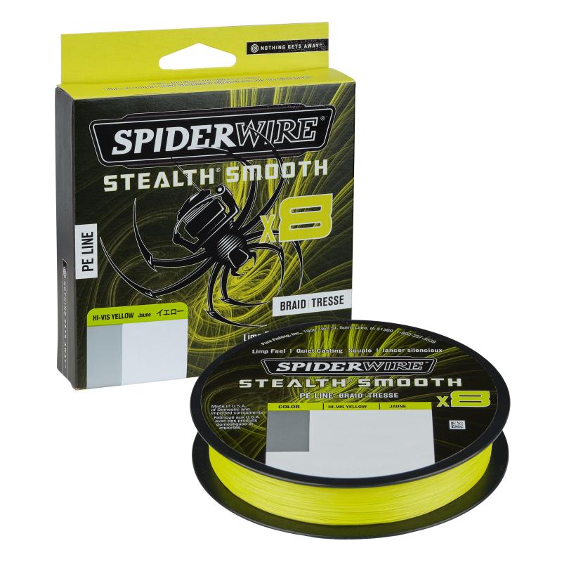 Spiderwire Stealth Smooth8 0.19mm 150M 18.0K Yellow