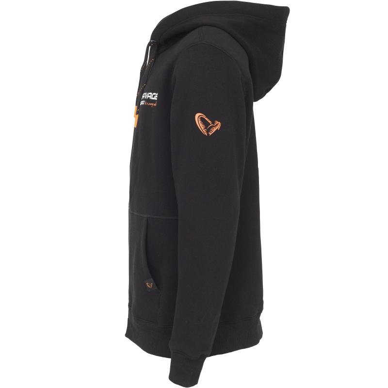 Savage Gear Urban Zip Hoodie L Black Ink