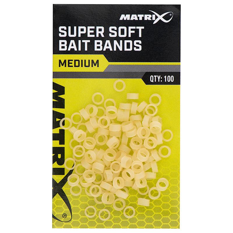 Matrix Super Soft Bait Bands Medium 100pcs
