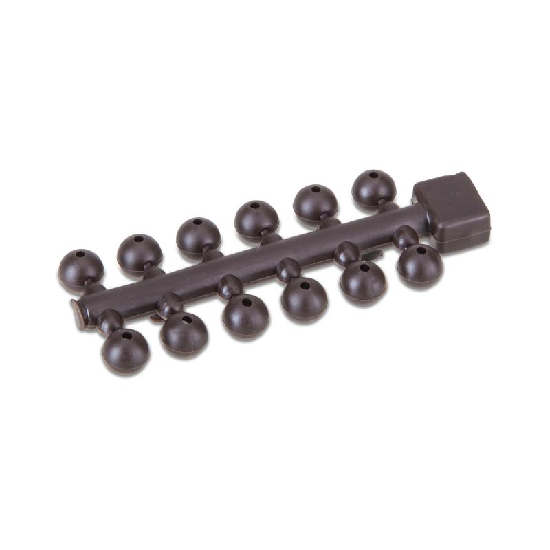 Product image Anaconda Tapered Bore Beads 6mm 24pcs. Brown
