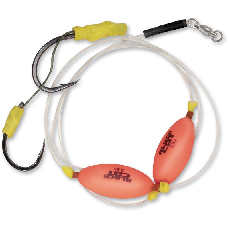 Black Cat #8/0, 1/0 Micro U-Float Rig L: 2,00m Haken: 2 Hauptschnur Ø: 1,20mm