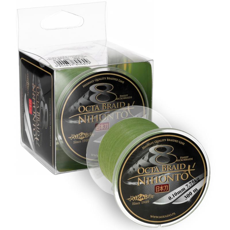 Mikado Nihonto Octa Braid - 0.45mm/44.5Kg/300M - Grün