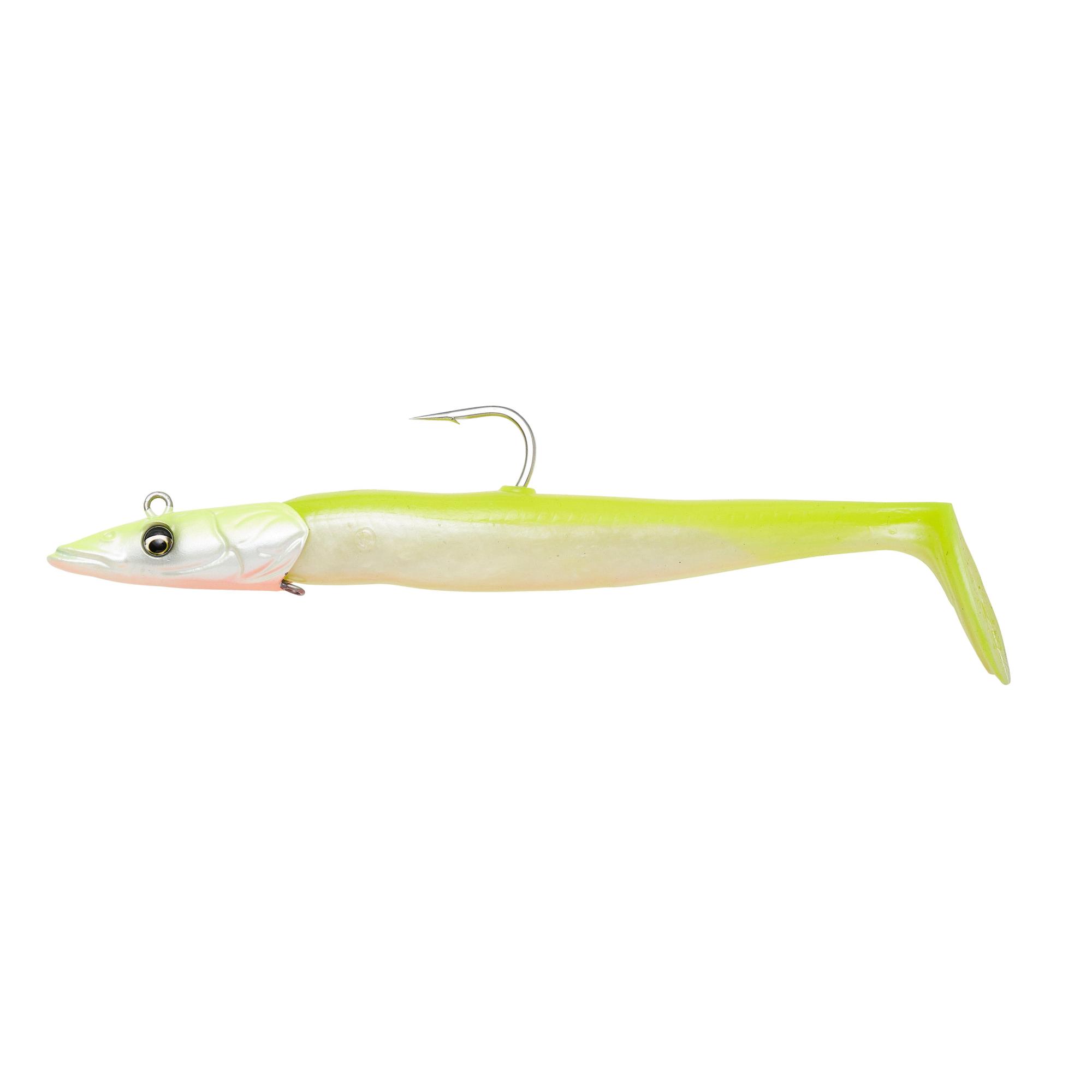 Savage Gear Sandeel V2 14cm Kaki - Leurre Super Réaliste Pour Brochet, Bar Et Sandre En Eau Salée