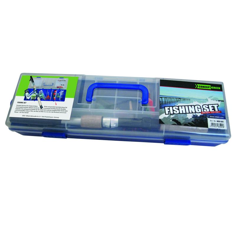 JENZI Tele Ruten Set ECO Green Concept, Ready to Fish - Fishing Set