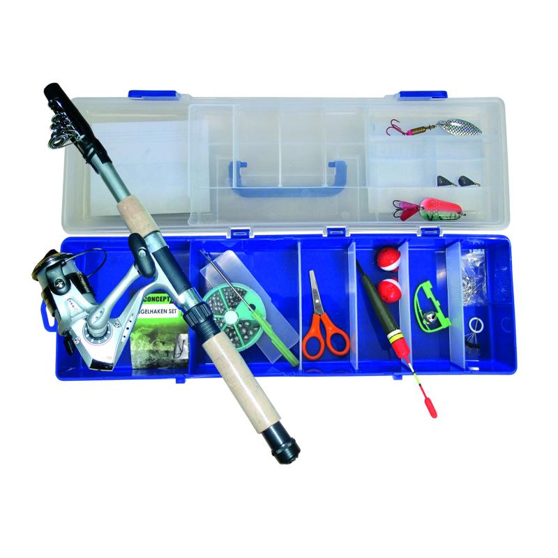 JENZI Tele Ruten Set ECO Green Concept, Ready to Fish - Fishing Set