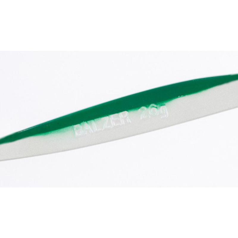 Balzer Meeforellenblinker Wei&szlig;-Gr&uuml;n 22g