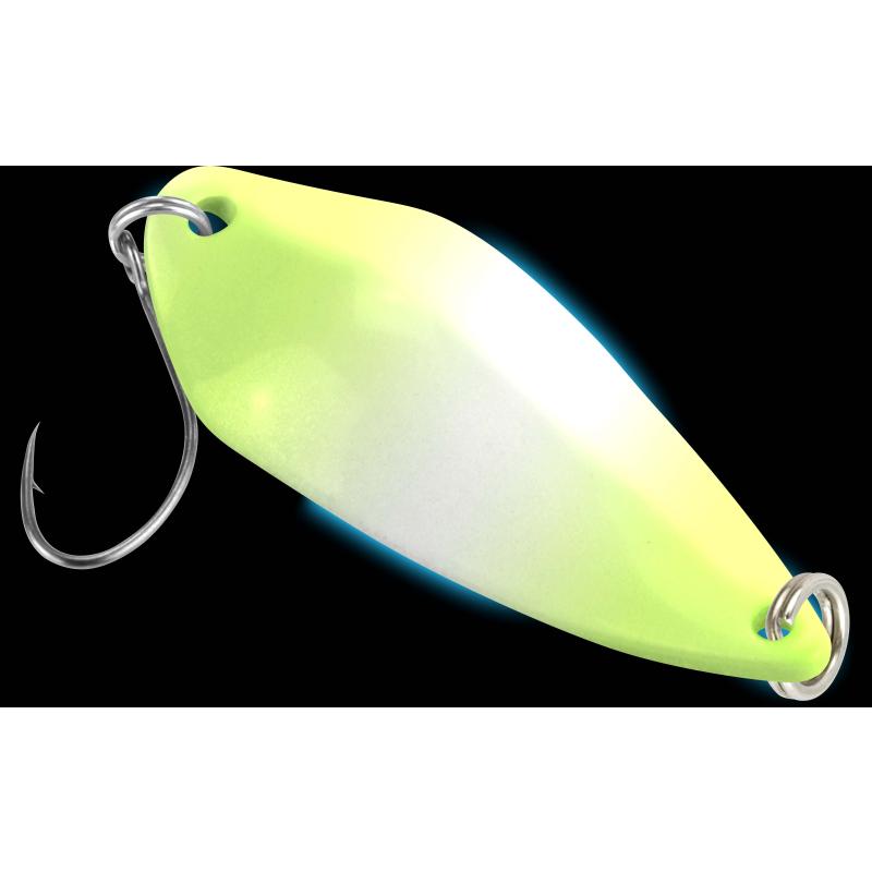 FTM Spoon Rock 4,2gr. neon gelb lumi/schwarz m. Glitter lumi