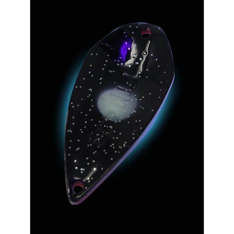 FTM Spoon Tremo 0,9gr. neon orange lumi/schwarz m. Glitter lumi