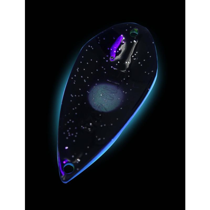 FTM Spoon Tremo 0,9gr. neon gelb lumi/schwarz m. Glitter lumi
