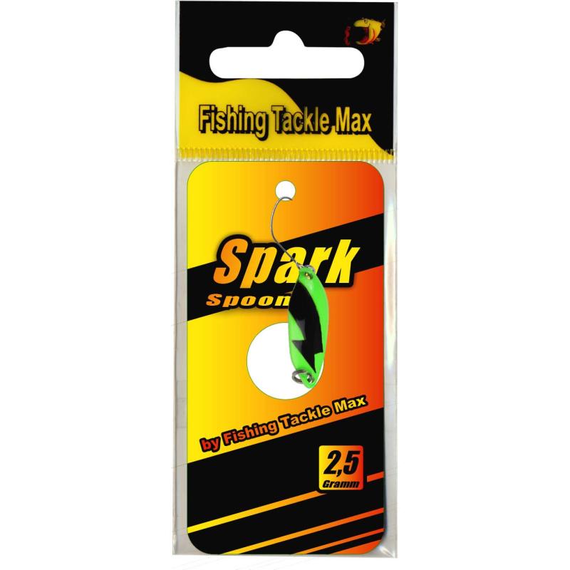 FTM Spoon Spark 2,5gr. gr&uuml;n/wei&szlig; mit Blitz