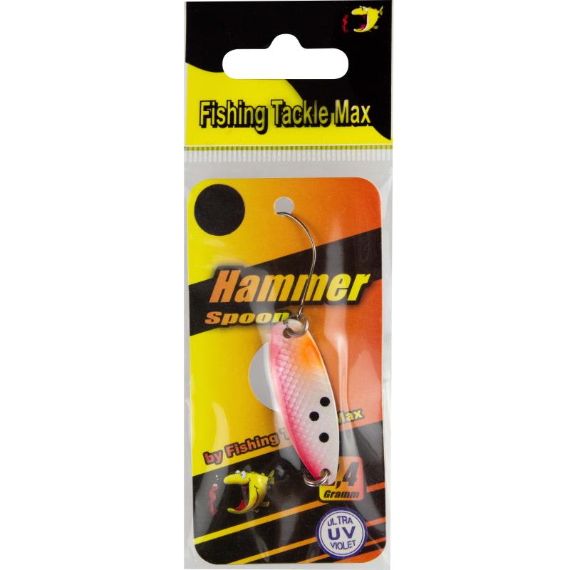 FTM Spoon Hammer 2,4gr. salmon red white UV / black