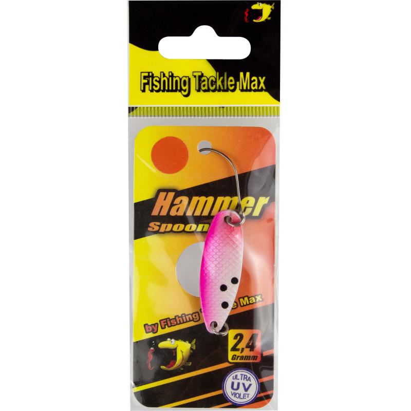 FTM Spoon Hammer 2,4gr. salmon pink white UV / orange UV