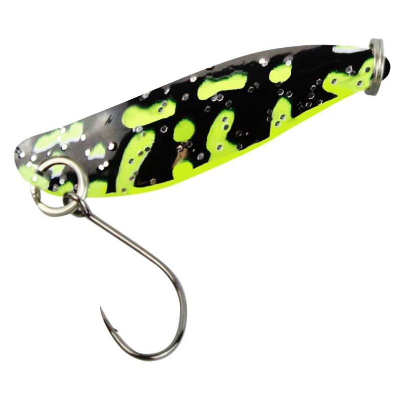 FTM Spoon Hammer 2,4gr. Front UV chartreuse-black/ Back with sparkle