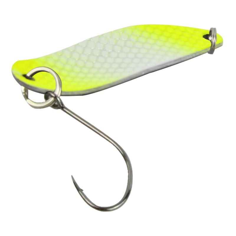 FTM Spoon Hammer 2,4gr. neon gelb lumi/schwarz m. Glitter lumi
