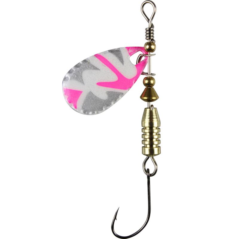 FTM Forellen Blinker 2,5 gr. pink camou/wei&szlig;