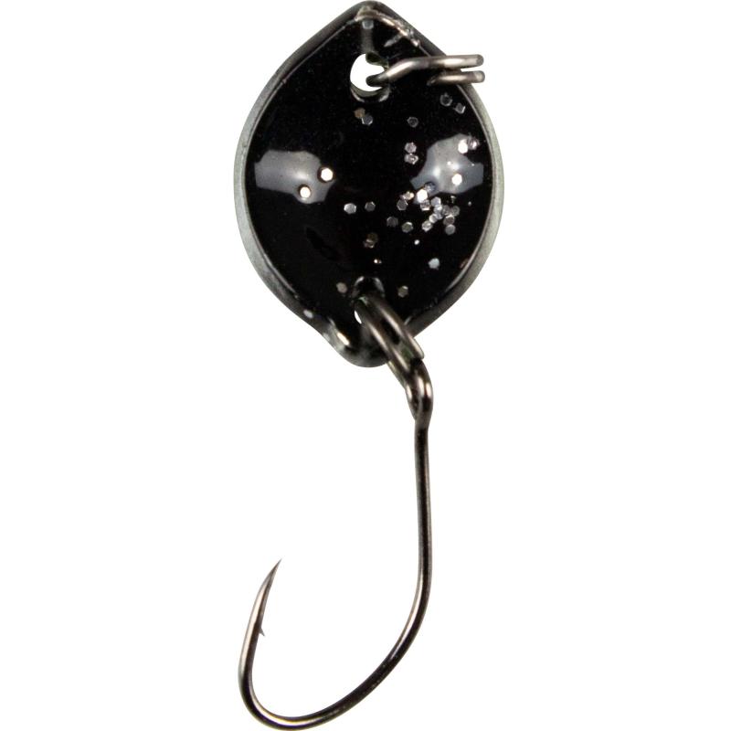 FTM Bottom Spoon 1,6 g UV chartreuse/schwarz glitter