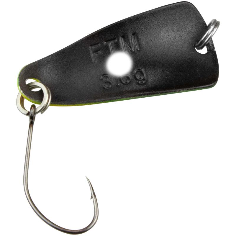 FTM Spoon Rumba 3,6gr neon gelb lumi/schwarz m. Glitter lumi