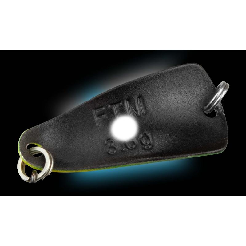 FTM Spoon Rumba 3,6gr neon gelb lumi/schwarz m. Glitter lumi