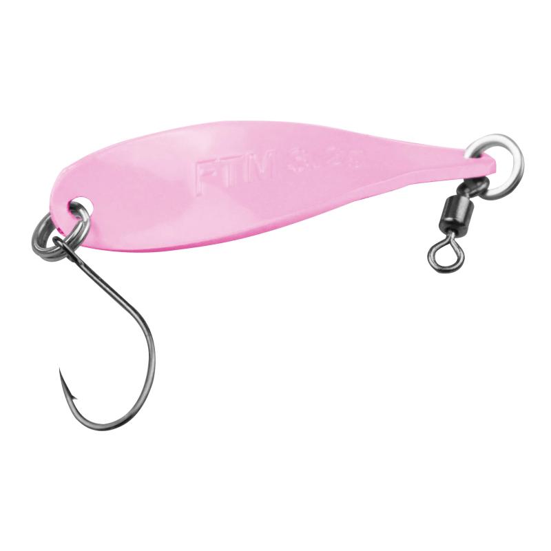 FTM Spoon Wob 3,2gr. rot-wei&szlig; m. Glitter/rosa