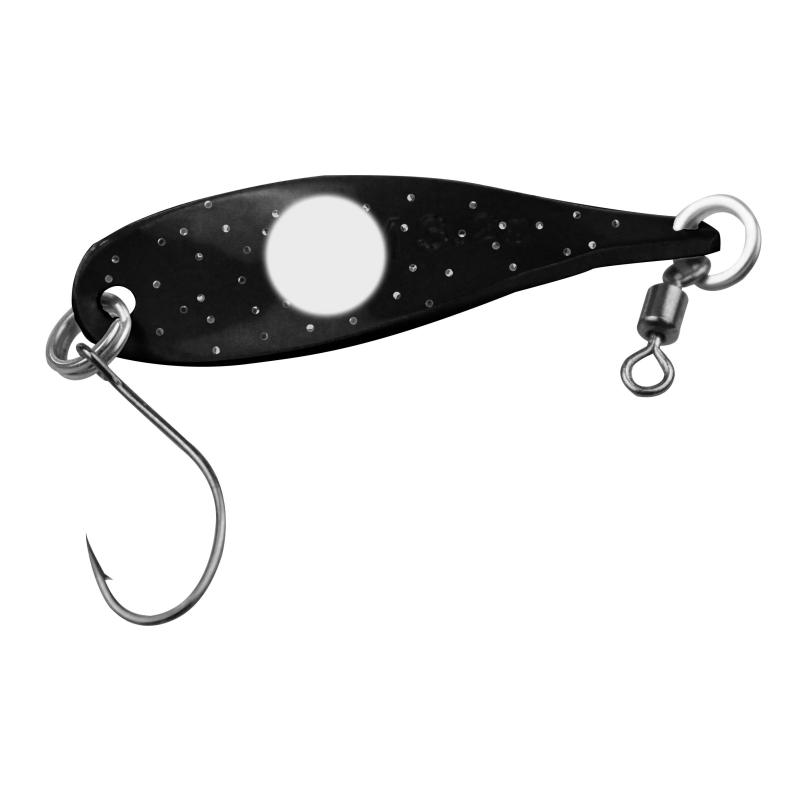 FTM Spoon Wob 3,2gr. neon gelb lumi/schwarz m. Glitter