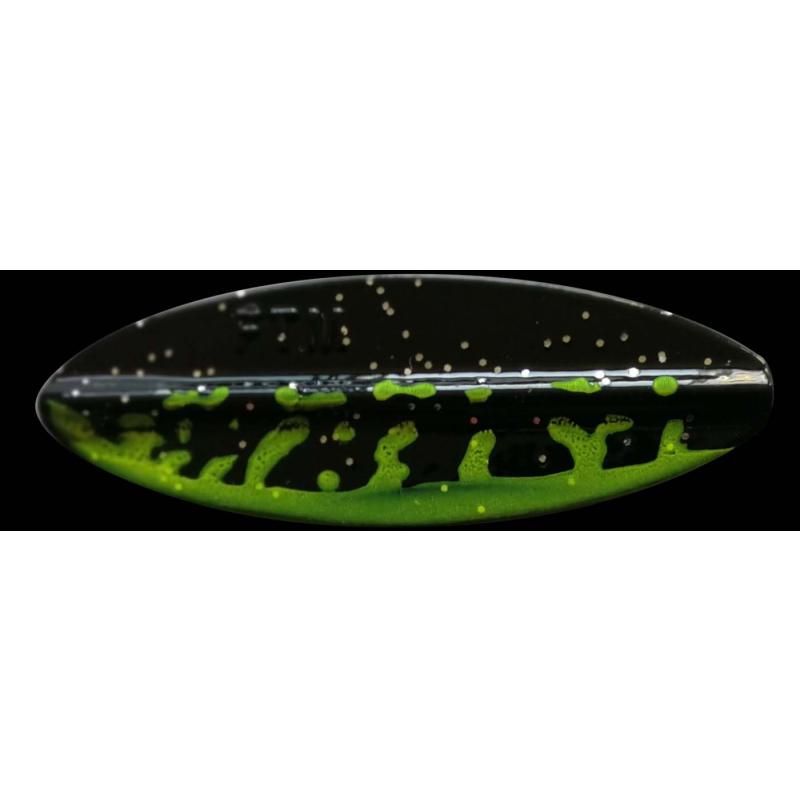 Fishing Tackle Max Omura Inline Maxi 5,0 g schwarz-gr&uuml;n Glitzer UV / schwarz Glitzer