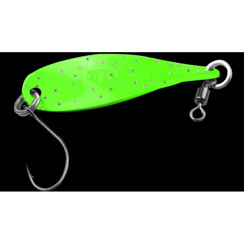 Fishing Tackle Max Spoon Wob 3,2gr. neon orange-neon gr&uuml;n m. Glitter/neon gr&uuml;n m. Glitter