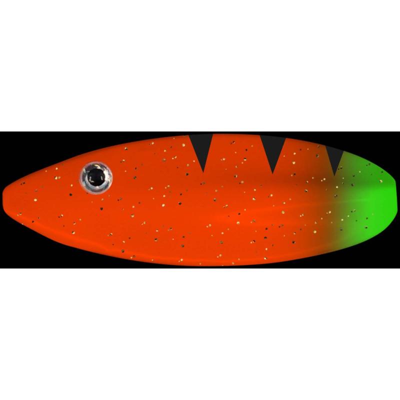 Fishing Tackle Max Spoon Wob 3,2gr. neon orange-neon gr&uuml;n m. Glitter/neon gr&uuml;n m. Glitter