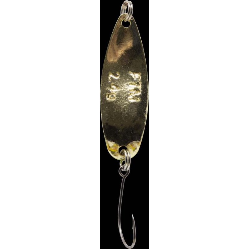 Fishing Tackle Max Spoon Hammer 2,4gr. orange-gelb m. Glitter/gold