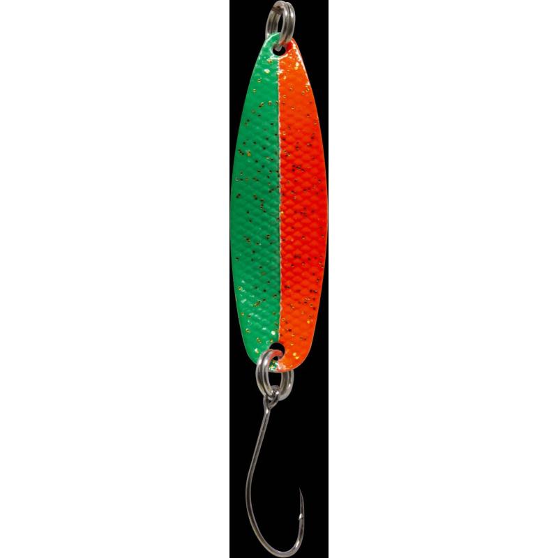 Fishing Tackle Max Spoon Hammer 3,2gr. gr&uuml;n-rot m. Glitter/gold