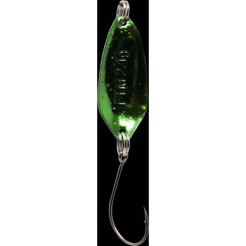 Fishing Tackle Max Spoon Strike 2,1gr. schwarz m. Glitter/gr&uuml;n m. Glitter