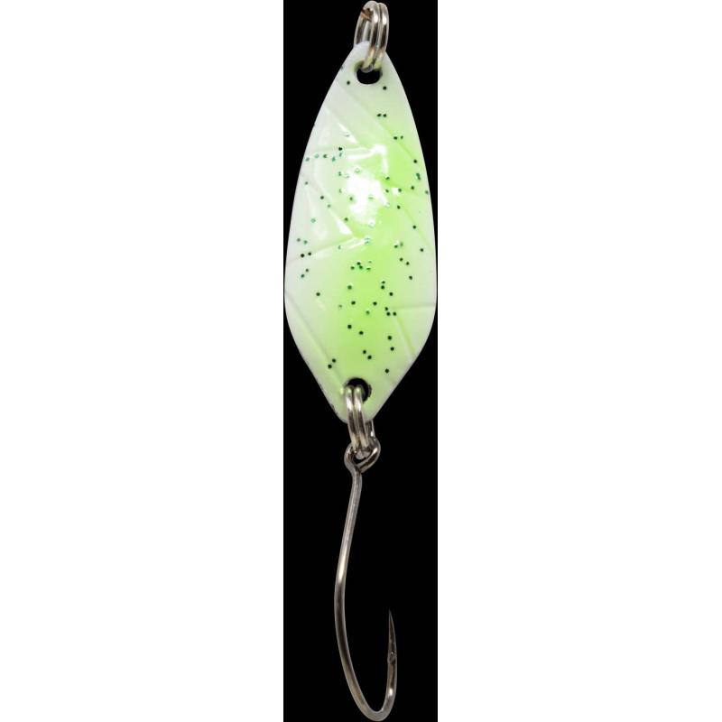 Fishing Tackle Max Spoon Strike 2,1gr. wei&szlig;-gr&uuml;n m. Glitter/silber