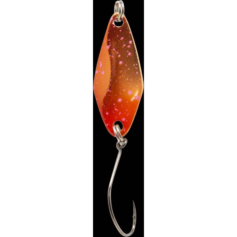 Fishing Tackle Max Spoon Tremo 2,3gr. orange-rot pink/wei&szlig;-gr&uuml;n m. Glitter