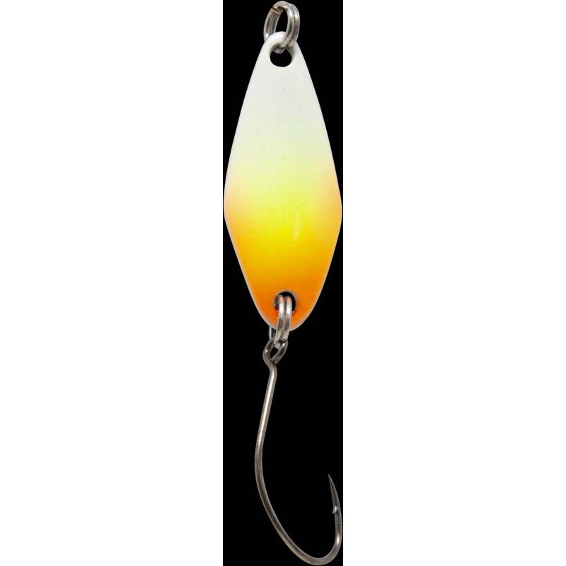 Produktbild Fishing Tackle Max Spoon Tremo 2,3gr. wei&szlig;-gelb-orange/schwarz gr&uuml;ner Punkt