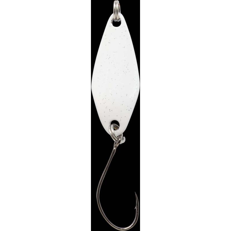 Produktbild Fishing Tackle Max Spoon Tremo 2,3gr. wei&szlig; m. Glitter/schwarz m. Glitter