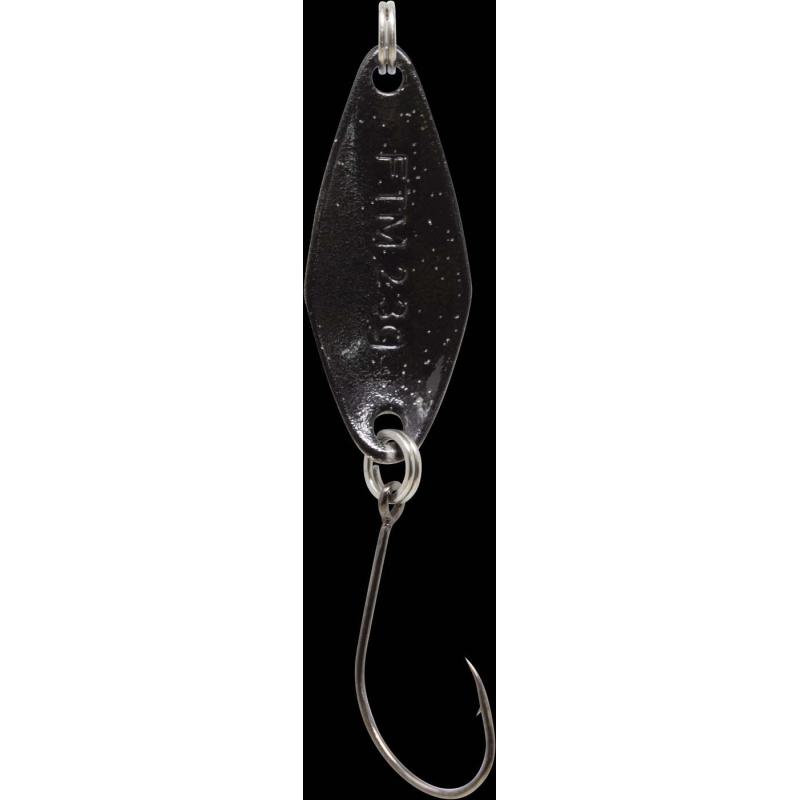 Fishing Tackle Max Spoon Tremo 2,3gr. wei&szlig; m. Glitter/schwarz m. Glitter