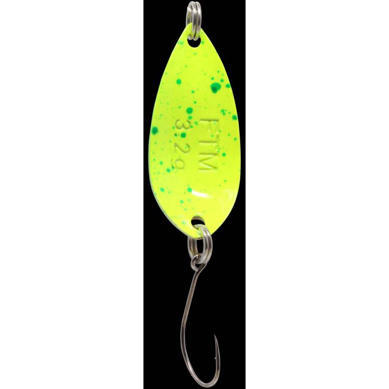 Fishing Tackle Max Spoon Salza 3,2gr. gr&uuml;n-gelb-orange schwarz/gelb gr&uuml;n