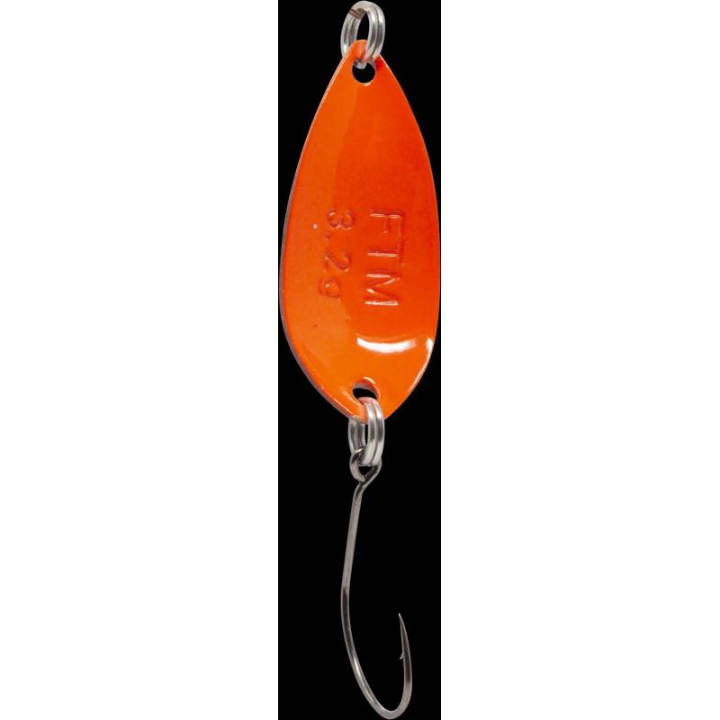 Fishing Tackle Max Spoon Salza 3,2gr. schwarz-wei&szlig; m. Glitter/orange