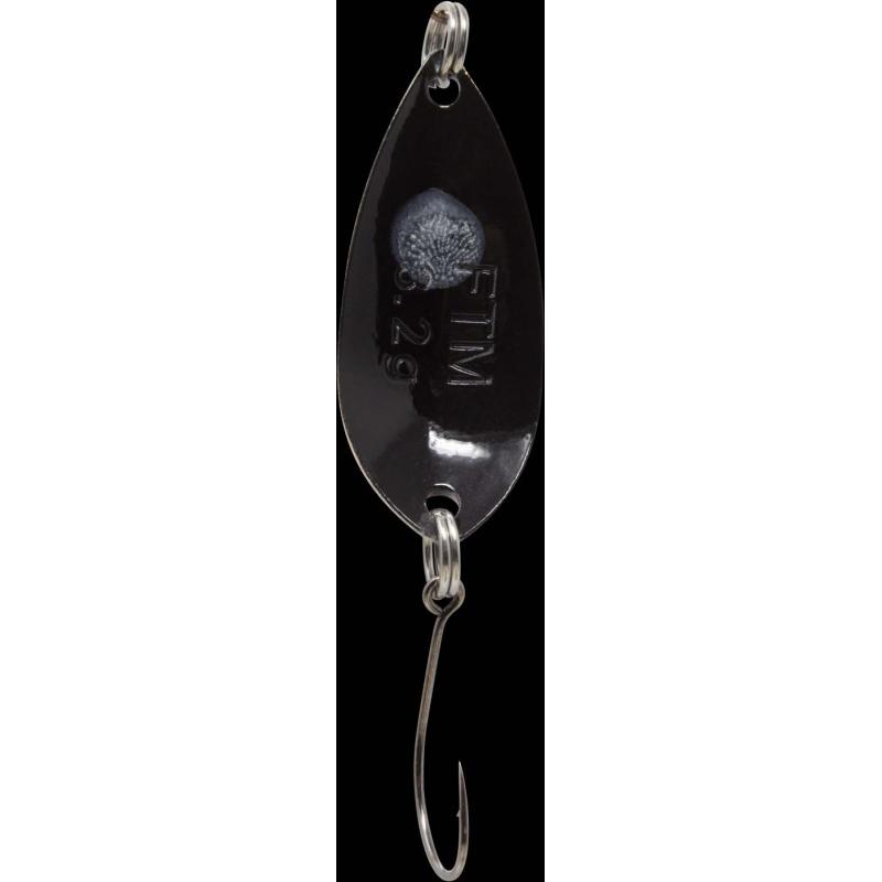 Fishing Tackle Max Spoon Salza 3,2gr. wei&szlig;-orange/schwarz wei&szlig;er Punkt