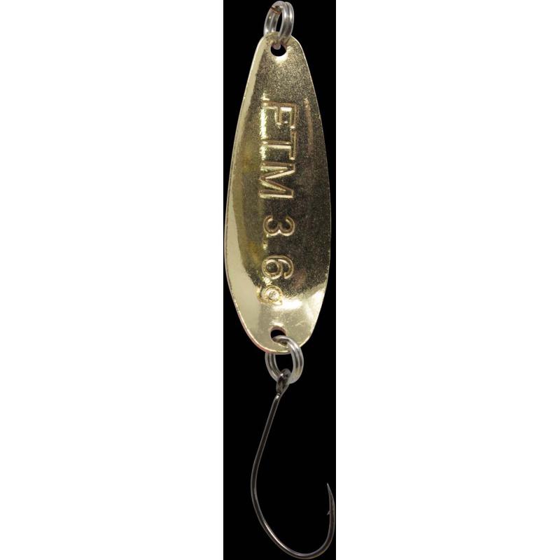 Fishing Tackle Max Spoon Wheel 3,6gr. gr&uuml;n-rot m. Glitter/gold