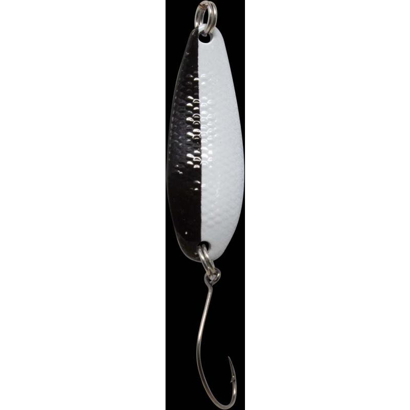 Produktbild Fishing Tackle Max Spoon Wheel 3,6gr. schwarz-wei&szlig;/schwarz gr&uuml;ner Punkt