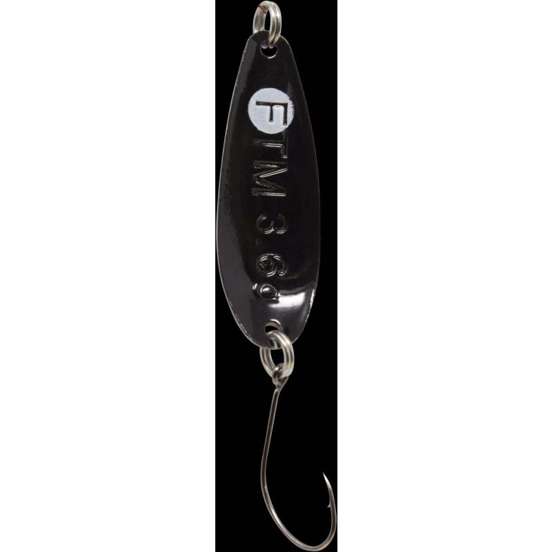 Fishing Tackle Max Spoon Wheel 3,6gr. wei&szlig;-orange/schwarz wei&szlig;er Punkt