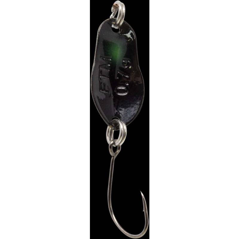 Fishing Tackle Max Spoon Track 0,7gr. schwarz-wei&szlig;/schwarz gr&uuml;ner punkt