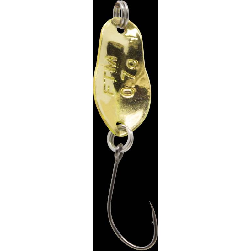 Fishing Tackle Max Spoon Track 0,7gr. gelb-orange m. Glitter/gold