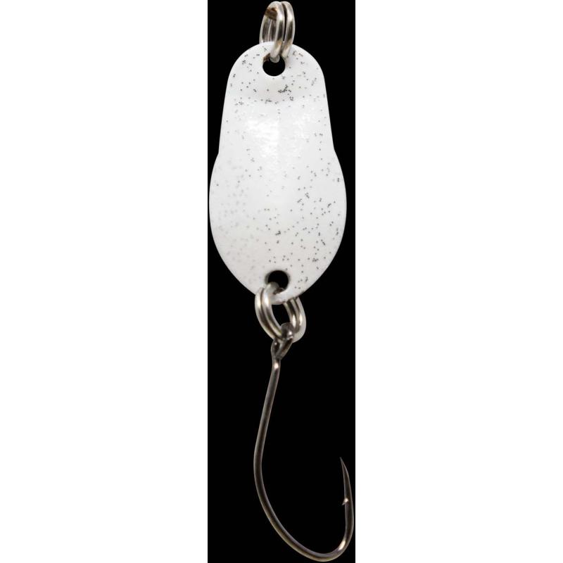 Produktbild Fishing Tackle Max Spoon Track 0,7gr. wei&szlig; m. Glitter/schwarz m. Glitter