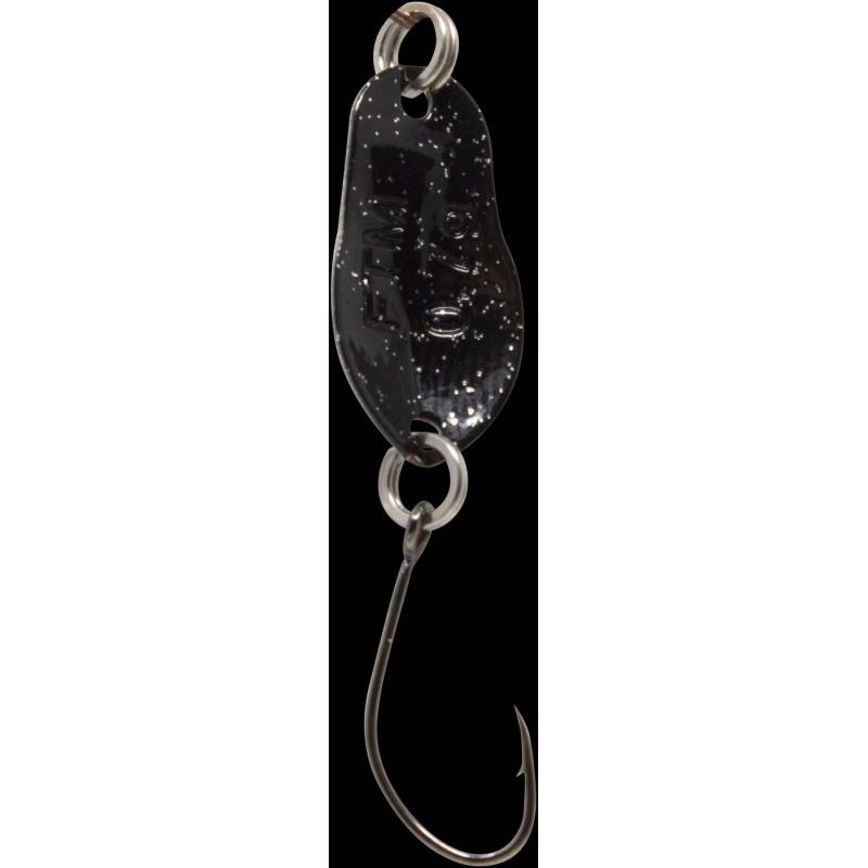 Fishing Tackle Max Spoon Track 0,7gr. wei&szlig; m. Glitter/schwarz m. Glitter