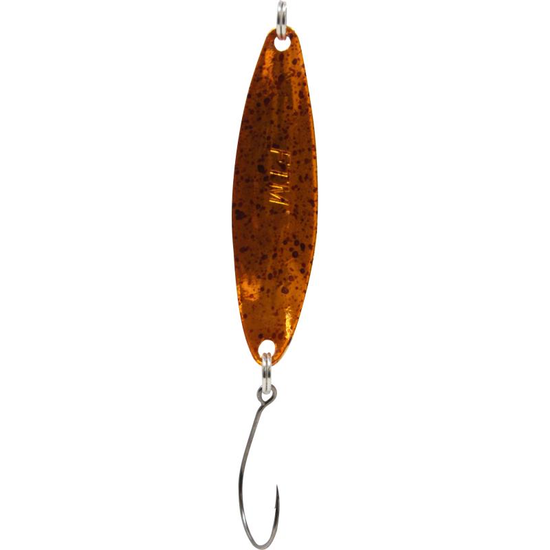 Fishing Tackle Max Spoon Heavy 6,5 g Red / white / copper plated with black dots